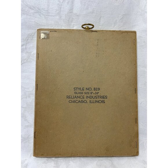 Vintage Butterfly Shadow Box Art Reliance Industries Glass Frame With Gold Detai - Picture 3 of 4